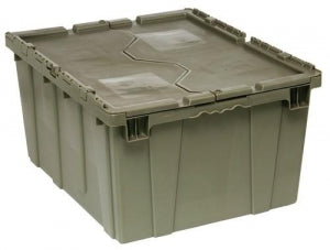 Lab Safety Supply Heavy-Duty Distribution Container - Heavy-Duty 2.44 Cu. Ft. Distribution Container with Attached Top - 108391