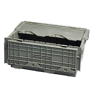 Lab Safety Supply Heavy-Duty Distribution Container - Heavy-Duty 2.5 Cu. Ft. Distribution Container with Attached Top - 108392