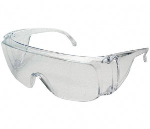 Lab Safety Supply Safety Eyewear - Safety Visitor Spectacles with Clear Frame - 144096