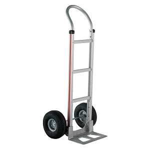 Lab Safety Supply Two-Wheel Aluminum Hand Truck - Aluminum Hand Truck with Pneumatic Wheels - 8Z516