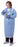 Cardinal Health Poly-Coated Impervious Gown - Impervious ChemoPlus Gown with Full Back, Blue, Size L - CT5503