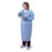 Cardinal Health Poly-Coated Impervious Gown - Impervious ChemoPlus Gown with Full Back, Blue, Size XL - CT5504