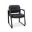 Leather Executive Side Chair with Padded Arms Sled Base