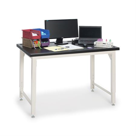 60"W x 30"L Lipped Surface Accessioning Bench With Casters