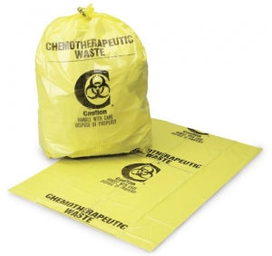 Inteplast Group Ltd Chemotherapy Waste Containment and Sharps Containers - Chemotherapy Waste Bag, 30-33 gal., Yellow - 47-CBL4