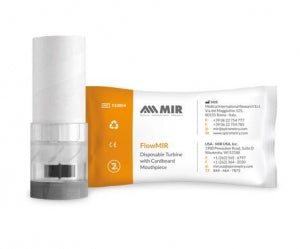 MIR Disposable Spirometer Turbine - Disposable Spirometer Turbine with Cardboard Mouthpiece - 910004