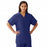 Medline AngelStat Unisex Reversible 4-Pocket Scrub Tops - AngelStat Unisex Reversible V-Neck 4-Pocket Scrub Top with Angelica Color-Coding, Size 6XL, Navy - M610NNT6XL-CA