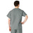 Medline AngelStat Unisex Reversible V-Neck Scrub Top with 2 Pockets - AngelStat Unisex Reversible V-Neck 2-Pocket Scrub Top with Medline Color-Coding, Size L, Misty - 610NTZL-CM