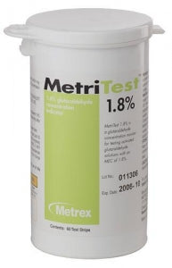 Metrex Research MetriTest Strips 1.8% - Glutaraldehyde 1.8% MetriTest Strip - 10-304