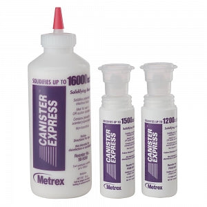 Metrex Research Canister Express Solidifying Beads - Canister Express Solidifier with PremiGuard Cap, 1, 200 cc - PG50-5054