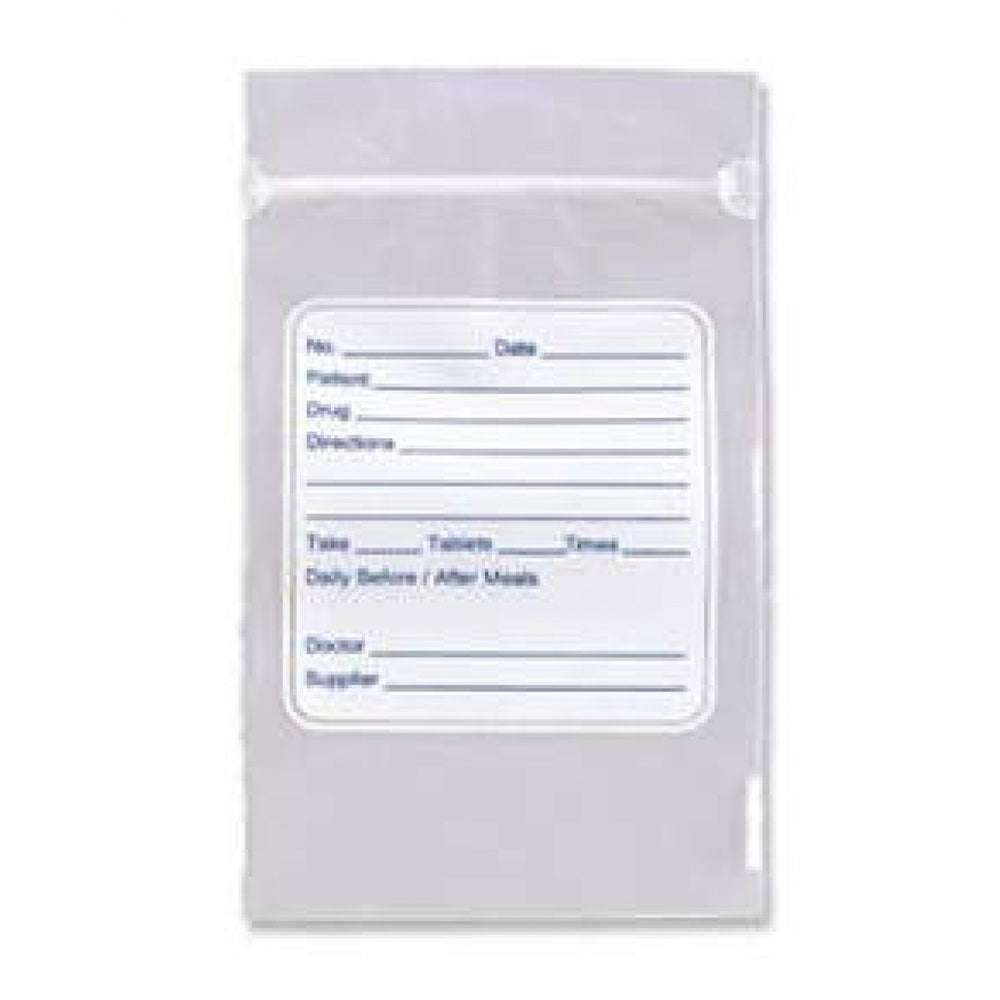 Write-On Ziplock Bags Material: Plastic Dimensions: 3" X 4" 1000/Case"