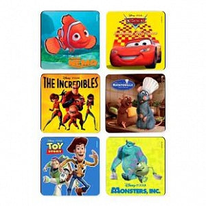 Medibadge Best of Pixar Stickers - Best of Pixar Stickers, 2.5", 75/Roll - 1426P