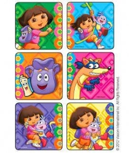 Medibadge Dora the Explorer Sticker Rolls - Dora the Explorer Sticker, 75/Pack - 1472P