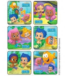 Medibadge Bubble Guppies Scenes Stickers - Bubble Guppies Scenes Stickers, 2.5", 75/Roll - 1497P