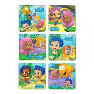 Medibadge Bubble Guppies Scenes Stickers - Bubble Guppies Scenes Stickers, 2.5", 75/Roll - 1497P