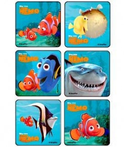 Medibadge Disney Dory & Nemo Stickers - Disney Finding Nemo Stickers, 2.5", 75/Roll - 2333P