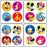 Medibadge Disney Mickey Mouse Stickers - Disney Mickey and Friends MiniBadge Stickers, 300/Roll - 2422P