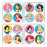 Medibadge Disney Princess Stickers - Disney Princess Minibadge Stickers, 300/Roll - 2451