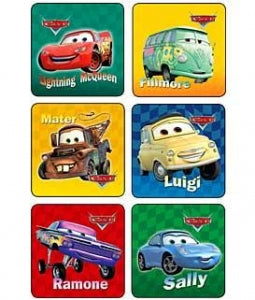 Medibadge Disney Cars Stickers - Disney Cars Stickers, 2.5", 75/Roll - 2547P