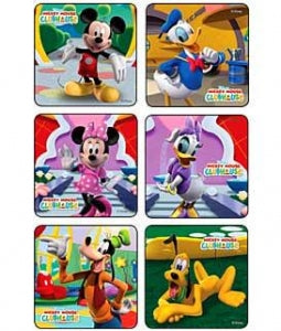 Medibadge Disney Mickey Mouse Stickers - Disney Mickey Mouse Clubhouse Stickers, 2.5", 75/Roll - 2580P