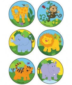 Medibadge Zoo Animals Stickers - Baby Zoo Animals Sticker, Assortment - 2842P