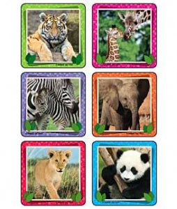 Medibadge Animal Photos Stickers - Baby Animal Photo Stickers, 2.5", 75/Roll - 2951P