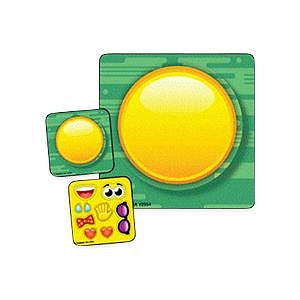 Medibadge, Inc Make-A-Sticker Sheets - Make-A-Sticker Assortment, Emoji Sticker, 75/Roll - 2954