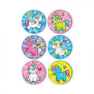 Medibadge Assorted Cartoon Unicorn Stickers - Cartoon Unicorns Sticker, 90/Pack - 2962