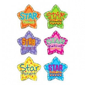 Medibadge Star Patient Medical Stickers - Star Patient Medical Stickers, 2.5", 90/Roll - M2206P