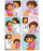 Medibadge Dora the Explorer Sticker Rolls - Dora the Explorer Sticker, Dora Visits the Doctor, 75/Pack - M2207P