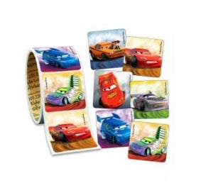 Medibadge Disney Cars Stickers - Disney Cars Value Stickers, 1-5/8", 100/Roll - VL101