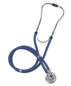 Briggs Healthcare Spectrum Nurse Stethoscopes - Legacy Sprague Rappaport Stethoscope, Single Head, Disposable, Adult, Blue, 30" L - 10-414-010