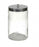 Briggs Glass Stor-A-Lot Sundry Jars without Imprints - Glass Sundry Jar with Metal Lid, Unlabeled - 39-813-000