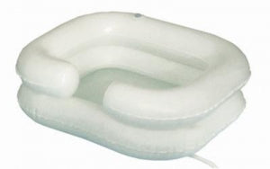 Briggs Healthcare DMI Inflatable Bed Shampooer Basin - Shampoo Tray, Inflates, Drain Hose, 24" x 20" x 8" - 540-8085-0000