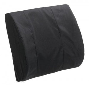 Briggs Healthcare Standard Lumbar Cushion with Strap - Standard 14" x 13" Lumbar Cushion, Black - 555-7300-0200