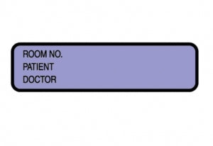 Briggs Corporation Chart ID Labels - Doctor's ID Label, Purple, 200/Roll - D L-3509