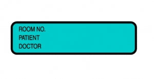 Briggs Corporation Chart ID Labels - Doctor's ID Label, Turquoise, 200/Roll - D L-3510