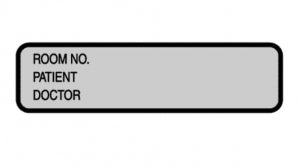 Briggs Corporation Chart ID Labels - Doctor's ID Label, Silver, 200/Roll - D L-3522