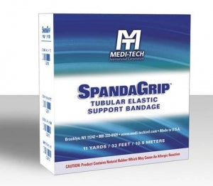 Medi-tech SpandaGrip 13" Tubular Elastic Support Bandage - SpandaGrip Tubular Elastic Bandage, Size D, for Large Arms, Medium Ankles, Small Knees, 3" x 11 yd. - SAG13113