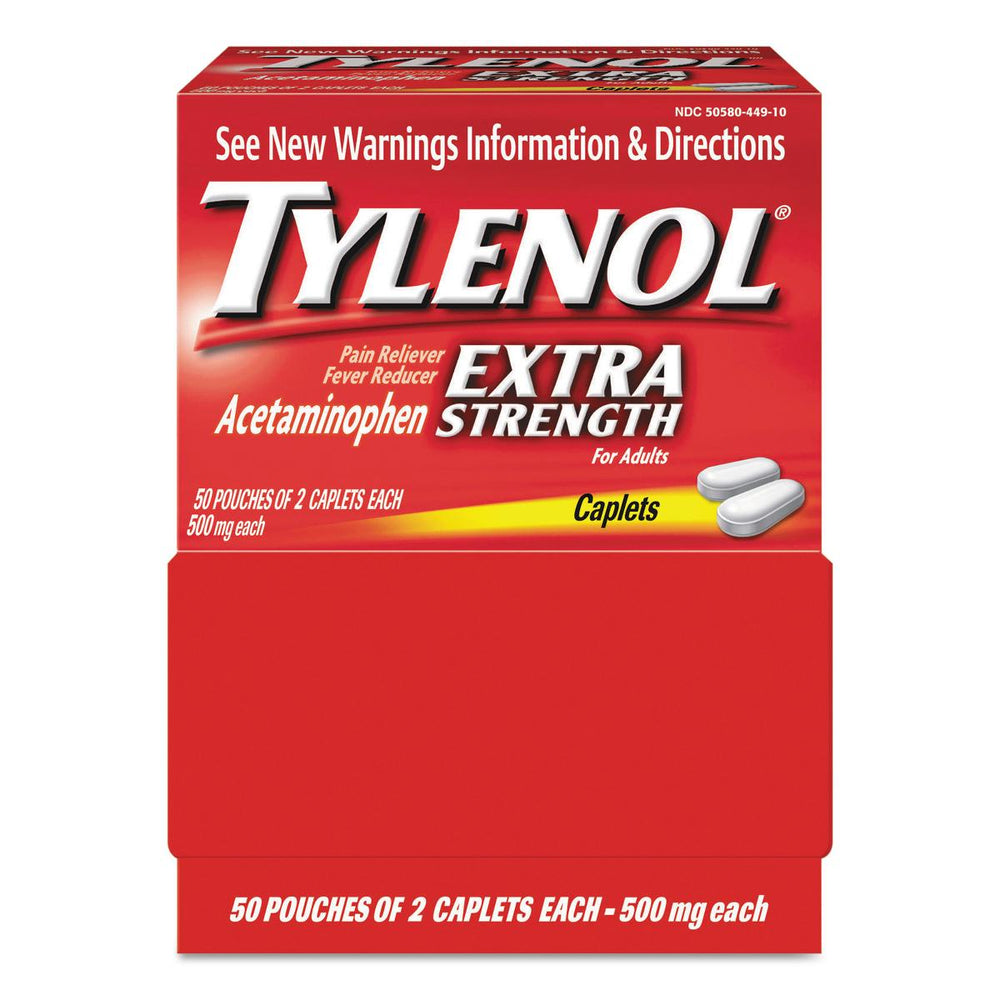 Tylenol Extra Strength Caplets for Individual Use