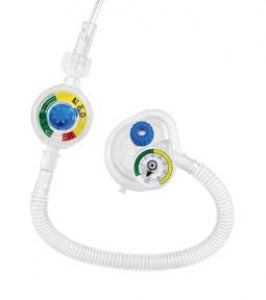 Mercury Medical Neo-Tee Infant T-Piece Resuscitators - Neo-Tee Infant T-Piece Resuscitator, Circuit, In-Line Controller, No Mask, 0-60 cm H2O Manometer - 10-50808