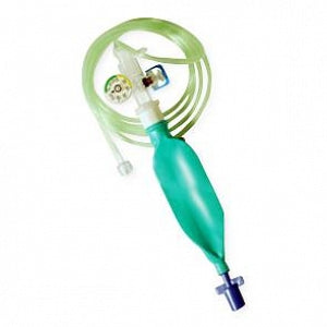 Mercury Medical Mapleson Anesthesia Circuits - Mapleson Anesthesia Circuit with Inline Pop-Off, Manometer, O2 Tubing and Tail Bleed, 1, 000 cc Mapleson Bag - 1080389