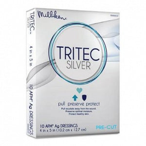 Milliken TRITEC Silver Dressings - TRITEC Silver Dressing, Precut, 4" x 5" - 3000112331