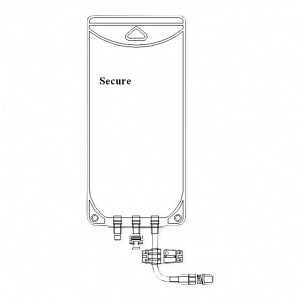 The Metrix Company Secure EVA Legless Bags - Secure EVA Legless Bag, Male, Screw, 1, 000 mL - 66415