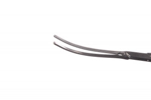 Medline DeBakey Cardiovascular Forceps - 10.25" (26 cm) DeBakey Cardiovascular Tissue Forceps with Curved 3 mm Tip - MDG0412059