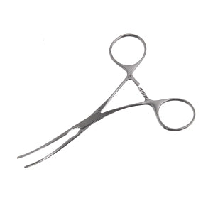 Medline DeBakey Cardiovascular Forceps - 5-1/8" (13 cm) DeBakey Cardiovascular Tissue Forceps with Curved 2 mm Tip - MDG0498724