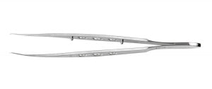 Medline Castro Colibri Ophthalmic Forceps - Castro Colibri Ophthalmic Forceps without Platform, 1 x 2 Teeth, 9" - MDG0746019