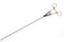 Medline Center Curved Laparoscopic Micro Holders - Laparoscopic Needle Holder, In-Line Center Action, Ratcheted Ring Handle, Curved Tip to the Right, Tungsten Carbide, 5 mm, 0.35 cm - MDG2411051