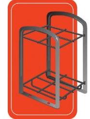 Cylinder Stand for 4 D E Cylinders by Mada Medical