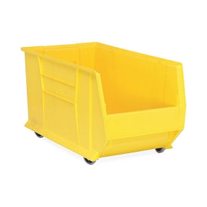 Quantum Storage Systems Mobile Hulk Containers - Yellow 16.5"W x 29.88"L X 15"H Mobile Hulk Container - QUS986MOBYL